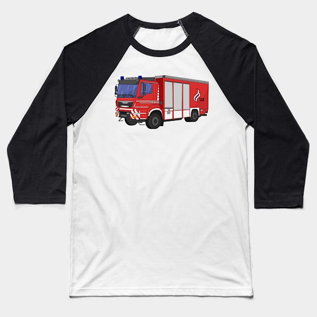 Fire department fire truck Baseball T-Shirt by IDesign23